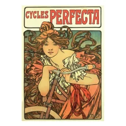 Boutiques de musées Affiche Alphonse Mucha - Cycles Perfecta, 1902 - 50x70 cm New