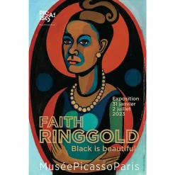 Affiches Et Reproductions<Boutiques de musées Affiche de l'exposition - Faith Ringgold. Black is beautiful - 40 x 60 cm