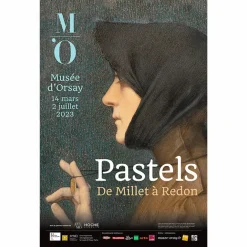 Affiches Et Reproductions<Boutiques de musées Affiche de l'exposition Pastels De Millet à Redon - 40 x 60 cm
