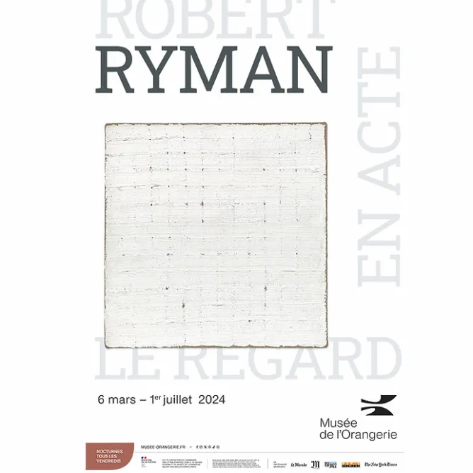 Affiches Et Reproductions<Boutiques de musées Affiche de l'exposition - Robert Ryman, Le regard en acte - 40x60 cm