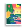 Affiches Et Reproductions<Boutiques de musées Affiche Le Bassin aux nymphéas, harmonie rose (Claude Monet) par María Medem - Kiblind