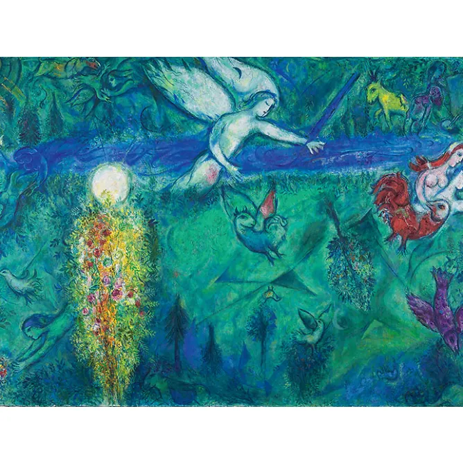 Boutiques de musées Affiche Marc Chagall - Adam et Eve chassés du paradis
