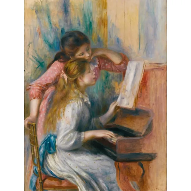 Boutiques de musées Affiche Pierre Auguste Renoir - Jeunes filles au piano Outlet