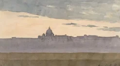 Panneaux Aluminium|Panneaux Acryliques<Boutiques de musées Album des vues de Rome : le Vatican, vue générale (panneaux aluminium)