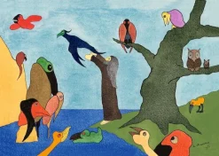 Panneaux Aluminium<Boutiques de musées Ancien Testament « Dieu crée les oiseaux », N°9, 1921 (panneaux aluminium)