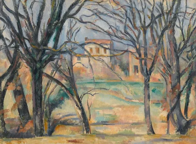 Toiles Sans Cadre|Affiches D'Art Encadrées<Boutiques de musées Arbres et maisons (toiles sans cadre)