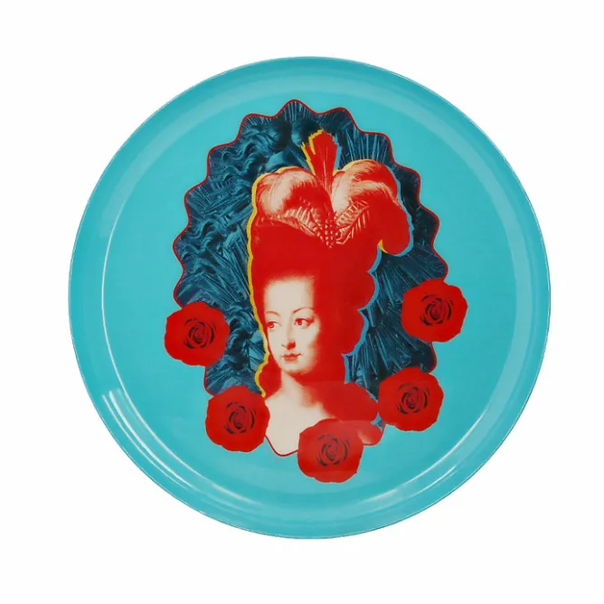 Design|Art De La Maison<Boutiques de musées Assiette murale Marie-Antoinette Pop Bleu ciel - ⌀ 22 cm