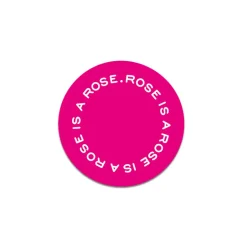 Pin'S<Boutiques de musées Badge Rose is a rose is a rose Gertrude Stein