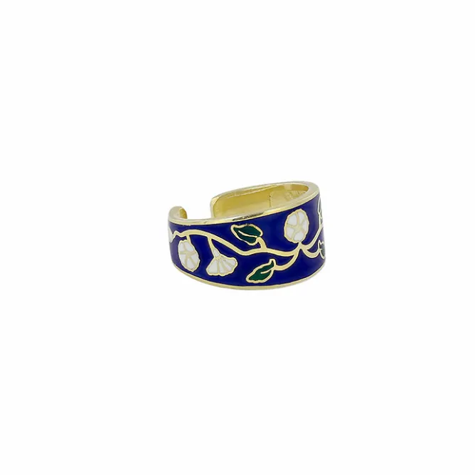 Boutiques de musées Bague ajustable Louis Janmot - Fleur des champs Discount
