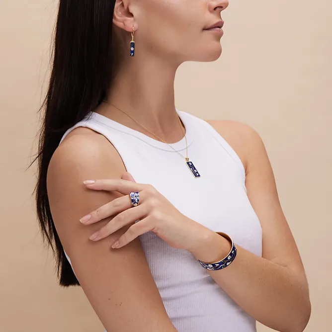 Boutiques de musées Bague ajustable Louis Janmot - Fleur des champs Discount