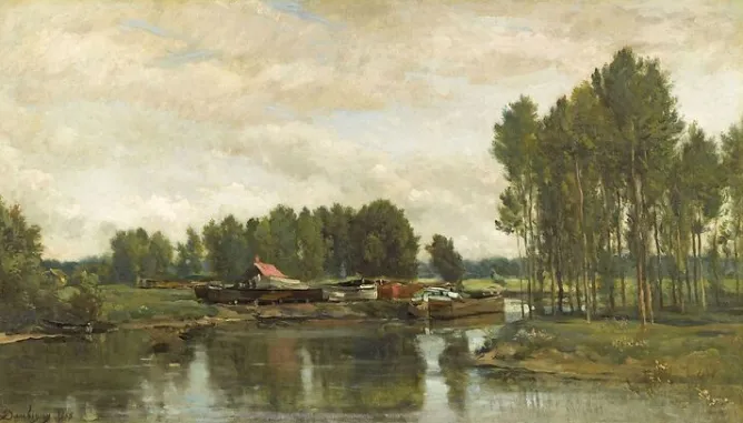 Boutiques de musées Bateaux sur l'Oise (toiles sur châssis) Clearance