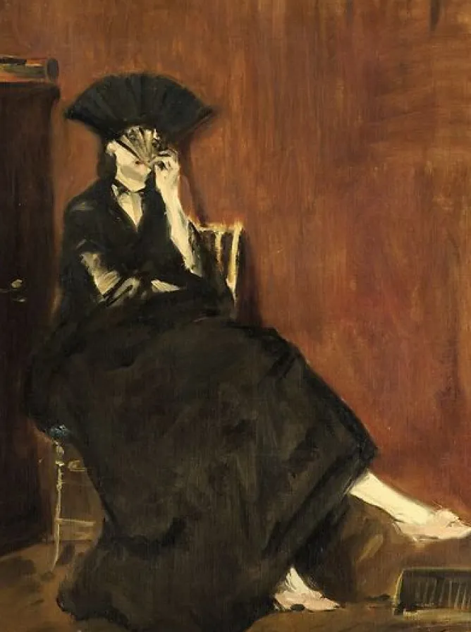 Boutiques de musées Berthe Morisot à l’éventail (détail) (panneaux aluminium) Hot