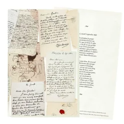 Cahiers Et Carnets<Boutiques de musées Bloc correspondance Eugène Delacroix - Journal (extrait de la première page)