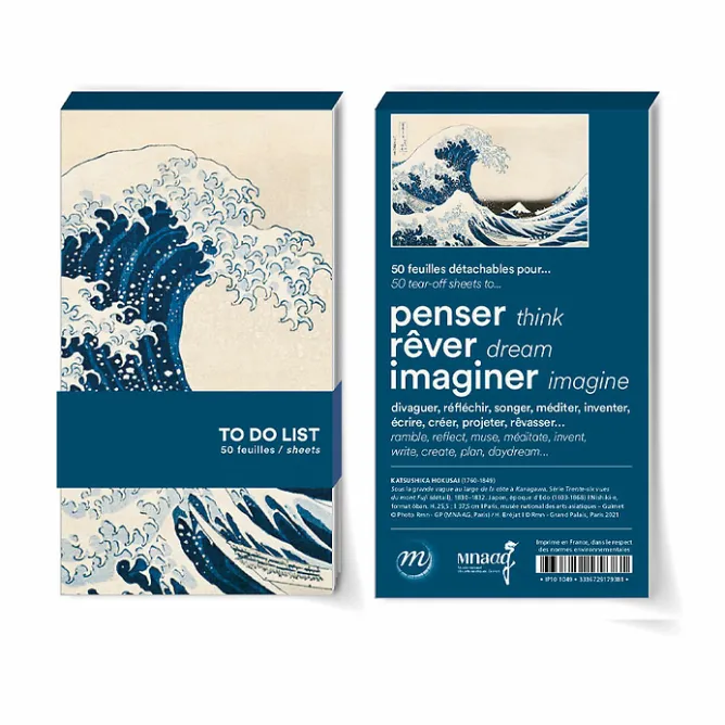 Cahiers Et Carnets<Boutiques de musées Bloc liste Katsushika Hokusai - Sous la grande vague