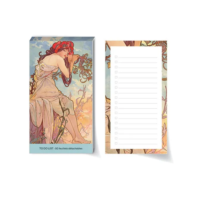 Cahiers Et Carnets<Boutiques de musées Bloc notes Alphonse Mucha - L'été, 1896