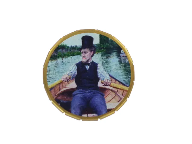 Boutiques de musées Boite menthe Caillebotte - La Partie de bateau