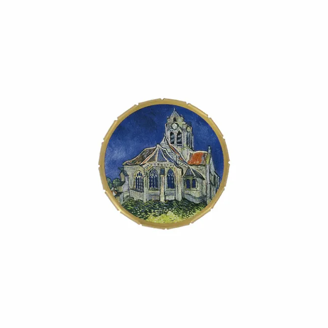Boutiques de musées Boîte de bonbons saveur menthe Vincent van Gogh - L'église d'Auvers-sur-Oise Discount