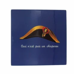 Art De La Maison<Boutiques de musées Boîte en bois laqué bleu - Ceci n'est pas un chapeau