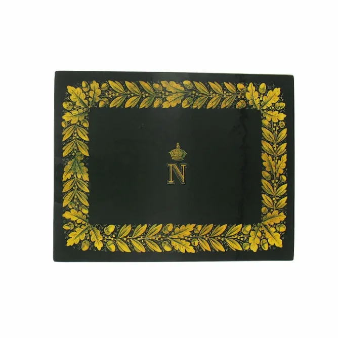 Art De La Maison<Boutiques de musées Boîte en bois laqué verte - Napoléon Emblèmes
