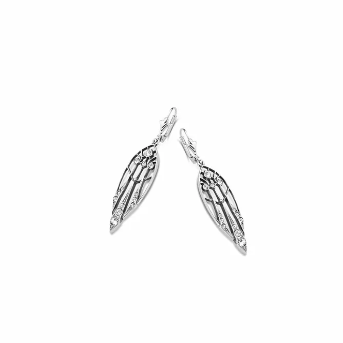 Boutiques de musées Boucles d'oreilles Art Nouveau Plume Discount
