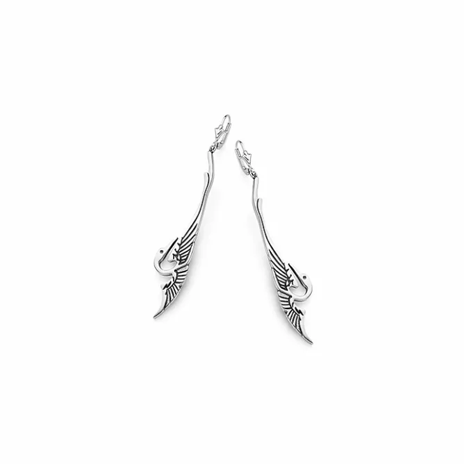 Boucles D'Oreilles<Boutiques de musées Boucles d'oreilles Art nouveau Cigogne