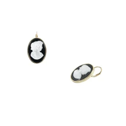 Boutiques de musées Boucles d'oreilles Camée Flore Outlet