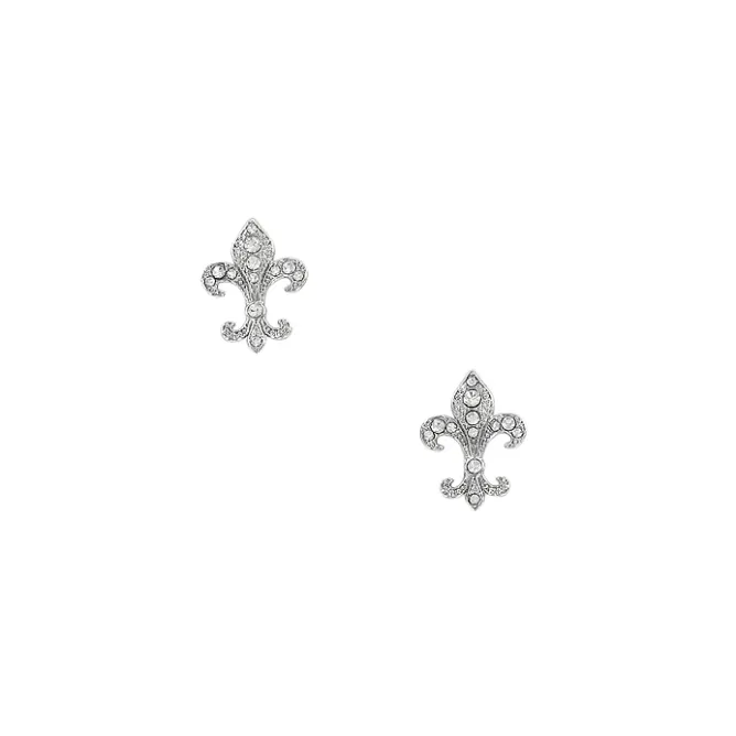 Boutiques de musées Boucles d'oreilles Clips Fleur de Lys Outlet