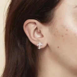 Boutiques de musées Boucles d'oreilles Clips Fleur de Lys Outlet