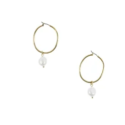 Boutiques de musées Boucles d'oreilles Créoles Perles de la Reine Discount
