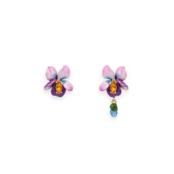 Boucles D'Oreilles<Boutiques de musées Boucles d'oreilles dormeuses Violette - Les Néréides