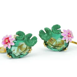 Boucles D'Oreilles<Boutiques de musées Boucles d'oreilles dormeuses Nymphéas - Les Néréides X musée d'Orsay
