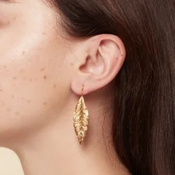 Boutiques de musées Boucles d'oreilles Feuille de laurier Outlet