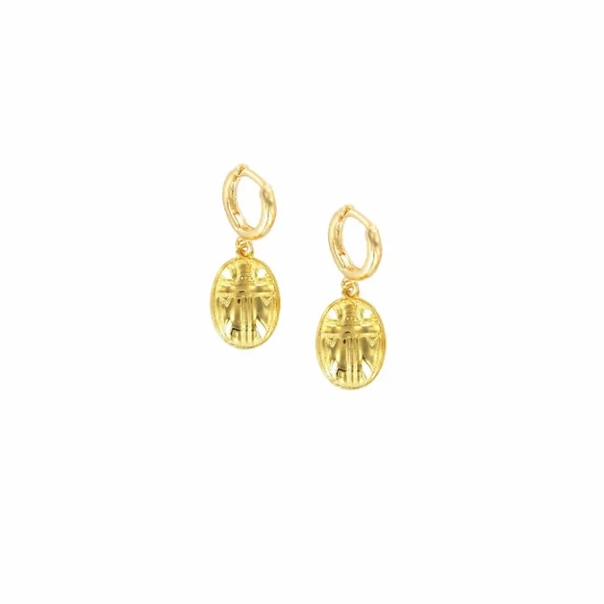 Boutiques de musées Boucles d'oreilles Égypte - Scarabée Outlet