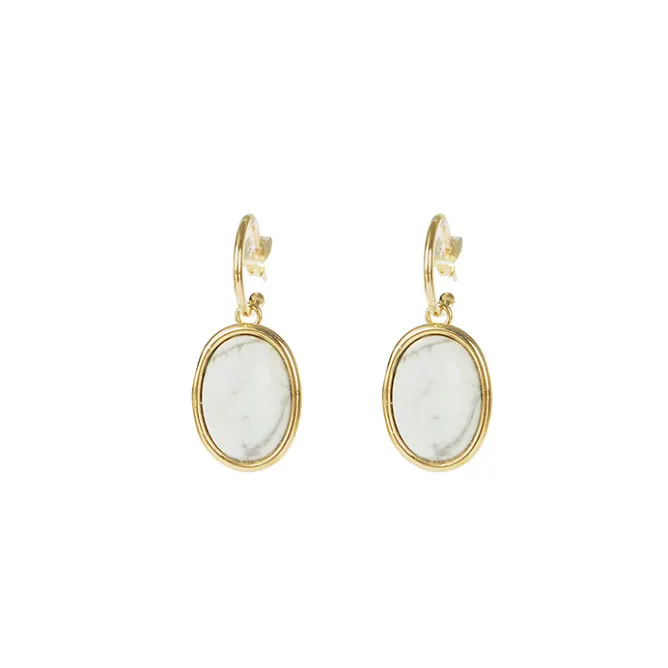 Boutiques de musées Boucles d'oreilles marbre Épure - Petit modèle Sale