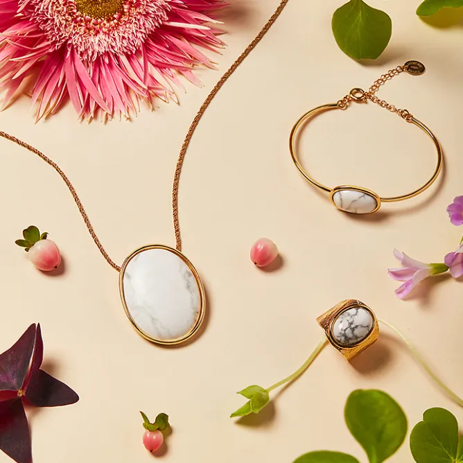 Boutiques de musées Boucles d'oreilles marbre Épure - Petit modèle Sale