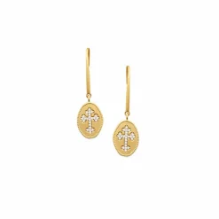 Boucles D'Oreilles<Boutiques de musées Boucles d'oreilles pendantes Croix