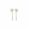 Boutiques de musées Boucles d'oreilles pendantes Clips Fleur Blanche Berthe Morisot - Les Néréides X musée d'Orsay Sale