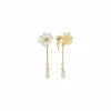 Boutiques de musées Boucles d'oreilles pendantes Fleur Blanche Berthe Morisot - Les Néréides X musée d'Orsay Sale