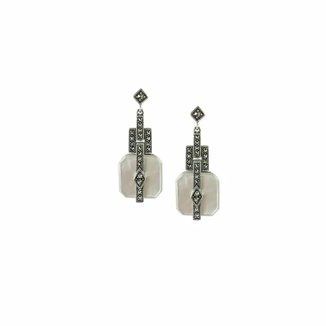 Boutiques de musées Boucles d'oreilles Rosine Nacre - La Metrop Compagnie Clearance