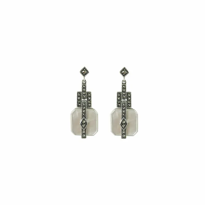 Boutiques de musées Boucles d'oreilles Rosine Nacre - La Metrop Compagnie Clearance