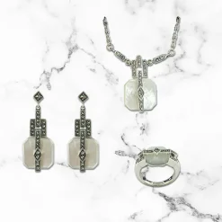Boutiques de musées Boucles d'oreilles Rosine Nacre - La Metrop Compagnie Clearance