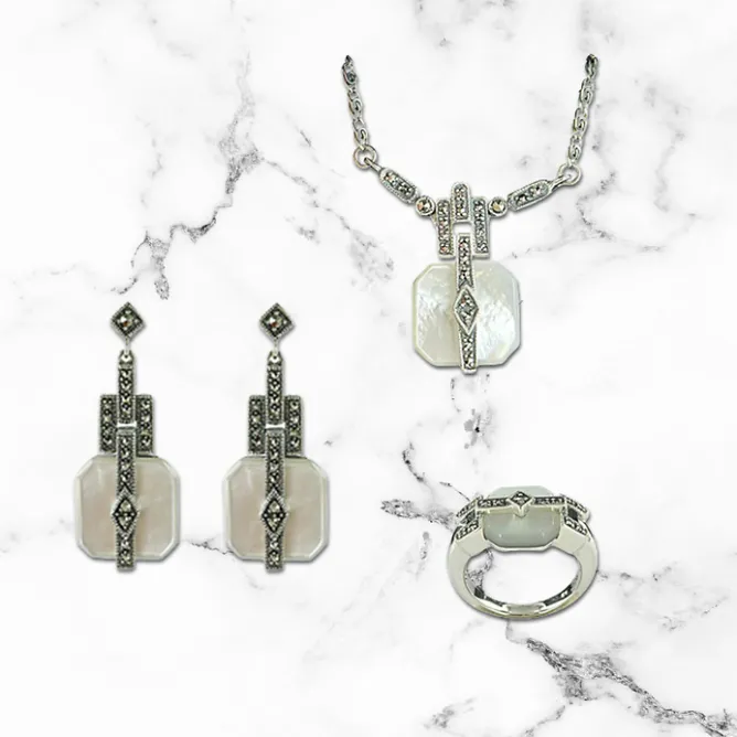 Boutiques de musées Boucles d'oreilles Rosine Nacre - La Metrop Compagnie Clearance