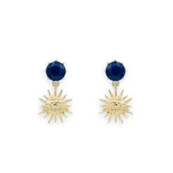 Boucles D'Oreilles<Boutiques de musées Boucles d'oreilles Soleil à tiges - Les Néréides