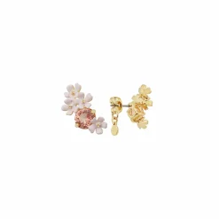 Boucles D'Oreilles<Boutiques de musées Boucles d'oreilles tiges Fleurs roses Berthe Morisot - Les Néréides X musée d'Orsay