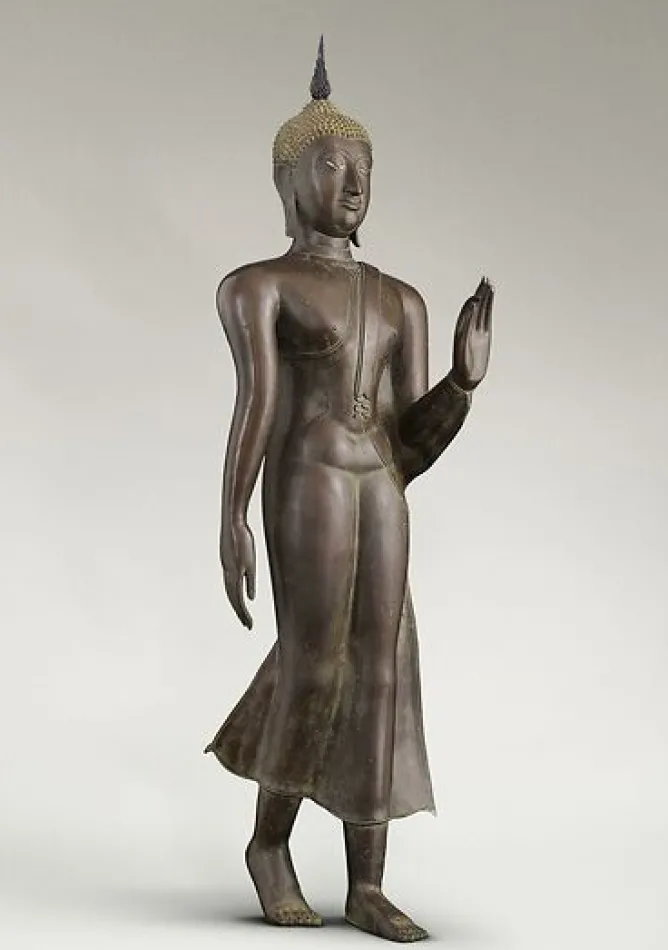 Boutiques de musées Bouddha marchant (panneaux aluminium) Online