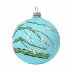 Décorations De Noël<Boutiques de musées Boule de Noël à paillettes Vincent van Gogh - Amandier en fleurs