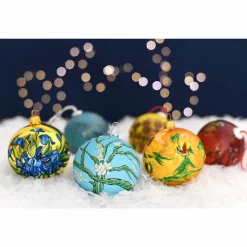 Décorations De Noël<Boutiques de musées Boule de Noël à paillettes Vincent van Gogh - Amandier en fleurs