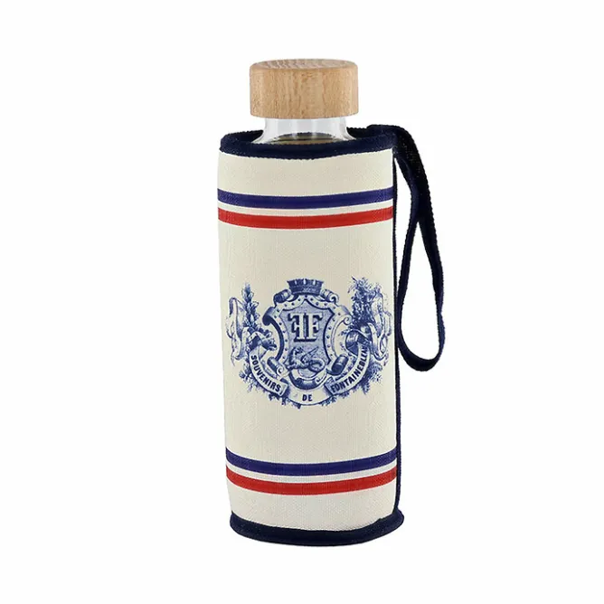 Boutiques de musées Bouteille en verre et housse Isotherme Souvenirs de Fontainebleau Outlet