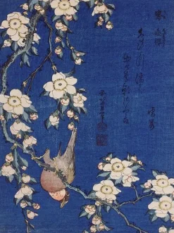 Boutiques de musées Bouvreuil et cerisier pleureur en fleur (toiles sans cadre) New