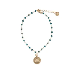 Boutiques de musées Bracelet Abeille - Bleu canard Sale